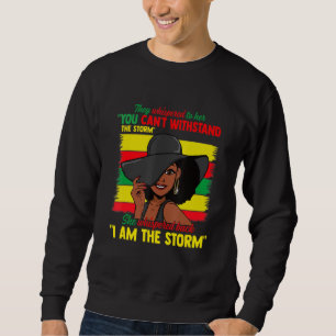Sweatshirt Black Histoire Mois Femme Girl Storm Africain Mela