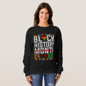 Sweatshirt Black History 247365 Proud African Amercian Men Wo (Devant entier)