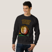 Sweatshirt Black History Mois BOOKER T WASHINGTON Citation (Devant entier)