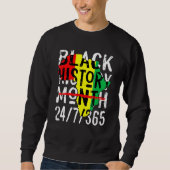 Sweatshirt Black History Month 247365 Africa Map Melanin 2022 (Devant)