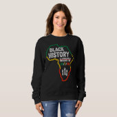 Sweatshirt Black History Month 247365 African Melanin Black P (Devant entier)
