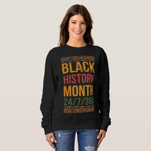 Sweatshirt Black History Month 247365 For Pride African Ameri (Devant entier)