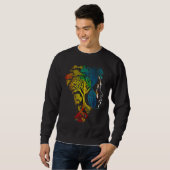 Sweatshirt Black history month African American Ancestors' r (Devant entier)