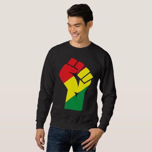Sweatshirt Black History Month Fist Black Power African Ameri (Devant entier)