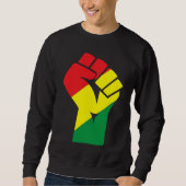 Sweatshirt Black History Month Fist Black Power African Ameri (Devant)