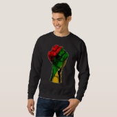 Sweatshirt Black History Month Fist Black Power African Women (Devant entier)