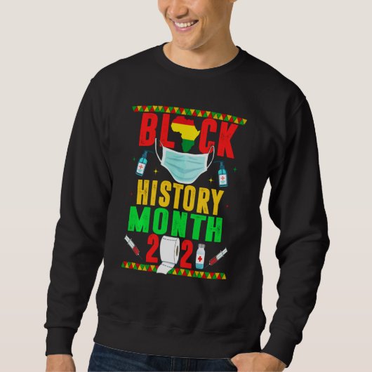Sweatshirt Black History Moth Mask 2021 Pride African Ameri (Devant)