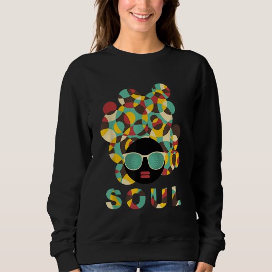 Sweatshirt Black History Power cadeau Melanin American Africa (Devant)