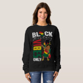 Sweatshirt Black History Vibes Only BHM BLM Little Dabbing Me (Devant entier)