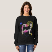Sweatshirt Black Husky avec Arrière - plan graphique (Devant entier)
