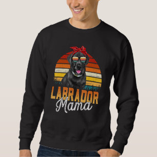 Sweatshirt Black Lab Mama Meilleure maman Labrador Jour des m