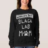 Sweatshirt Black Lab Maman Labrador Retriever Idea Chien Sc (Devant)