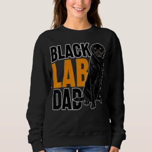 Sweatshirt Black Lab Papa Chien Animal Animal Animal Pet Papa