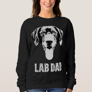 Sweatshirt Black Lab Papa Labrador Retriever