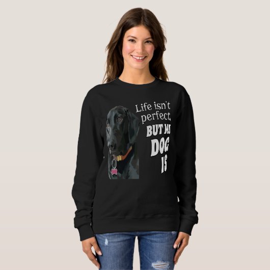 Sweatshirt Black Labrador Chien Propriétaire D'Animaux De Com (Devant entier)