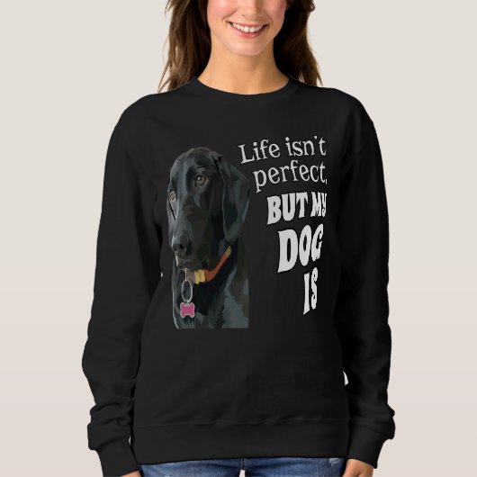 Sweatshirt Black Labrador Chien Propriétaire D'Animaux De Com (Devant)