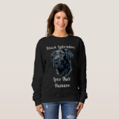 Sweatshirt Black Labrador Dog Owner Black Labradors Love Thei (Devant entier)