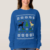Sweatshirt Black Labrador et Yellow Labrador Christmas Père N (Devant)