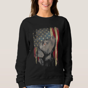 Sweatshirt Black Labrador Gift États-Unis Propriétaire du lab