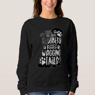 Sweatshirt Black Labrador Paw Retriever Love My Dog Dit Qu