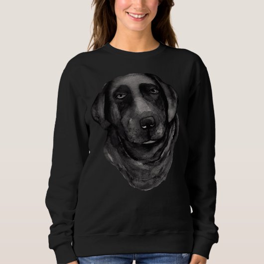 Sweatshirt Black Labrador Pour Chien (Devant)