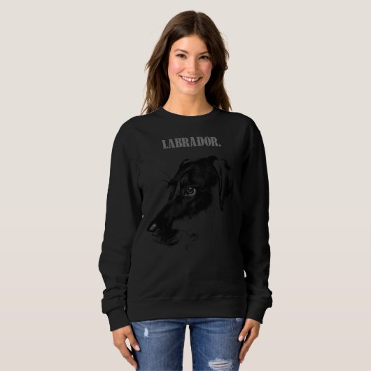 Sweatshirt Black Labrador Premium (Devant entier)
