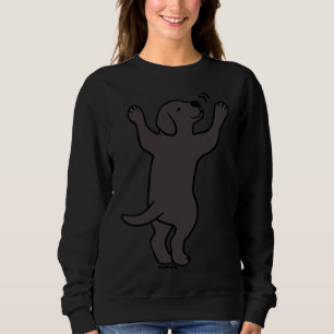 Sweatshirt Black Labrador Puppy Hug
