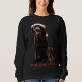 Sweatshirt Black Labrador Retriever Assis Avec (Devant)