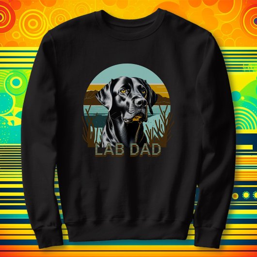 Sweatshirt Black Labrador Retriever | Lab Papa