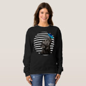 Sweatshirt Black Labrador Retriever Lab Propriétaire de chien (Devant entier)