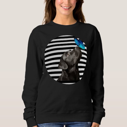 Sweatshirt Black Labrador Retriever Lab Propriétaire de chien (Devant)