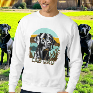 Sweatshirt Black Labrador Retriever   Papa Lab
