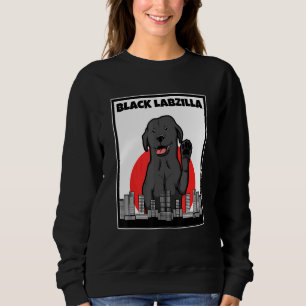 Sweatshirt Black Labzilla Lab Labrador Retriever Dogs tendanc