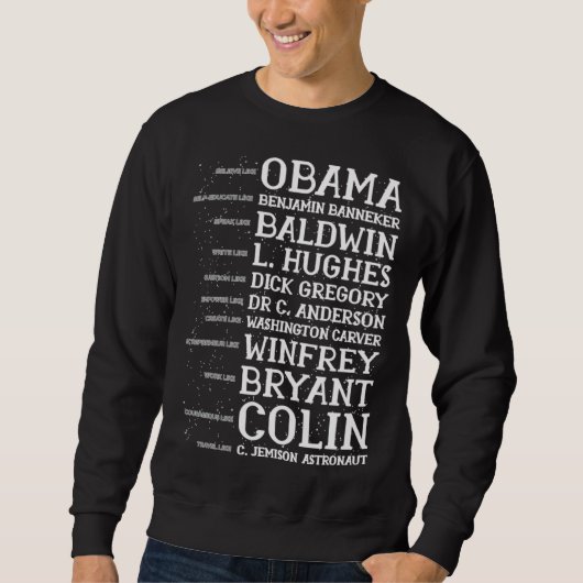 Sweatshirt Black Leader Quotes Men Women Kids Black History M (Devant)