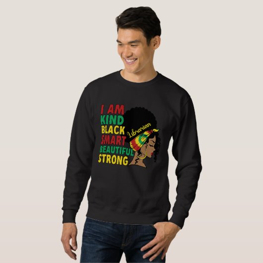 Sweatshirt Black Librarian African American Library Worker (Devant entier)