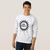 Sweatshirt Black Midnight Sun de l'Alaska Design (Devant entier)