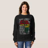 Sweatshirt Black Power Shirt History Month African American P (Devant entier)