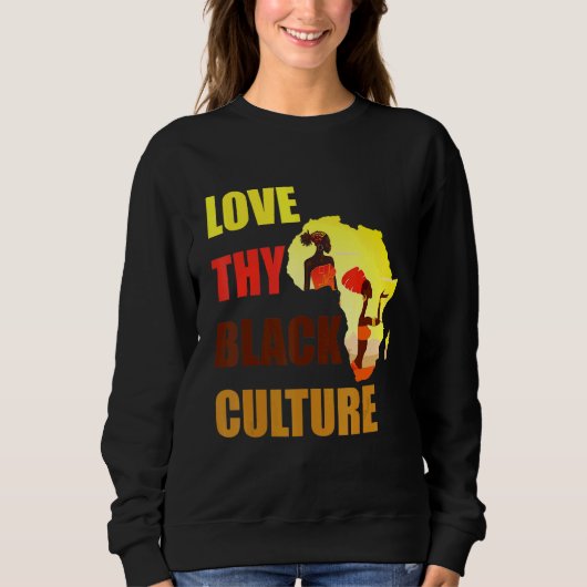 Sweatshirt Black Pride African American Black Power Afrocentr (Devant)