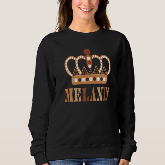 Sweatshirt Black Pride Melanin For Women Men BLM Afro Queens (Devant)