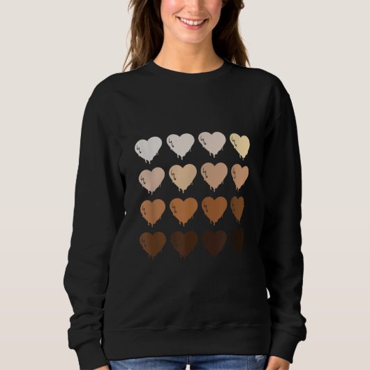 Sweatshirt Black Queen Afro Melanin Shades Love African Ameri (Devant)