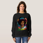 Sweatshirt Black Queen Masters Graduation Girl Mastered It (Devant entier)