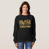 Sweatshirt Black Queen Most Powerful Chess African American W (Devant entier)