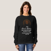 Sweatshirt Black Queen Msw Social Work Degrés Masters Gradua (Devant entier)