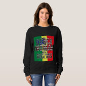 Sweatshirt Black Queen Msw Social Work Drapeau Masters Gradua (Devant entier)