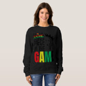 Sweatshirt Black Queen The Most Powerful Piece The Game Black (Devant entier)