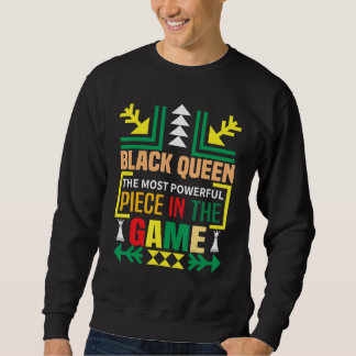 Sweatshirt Black Queen The Most Powerful Piece The Game Black
