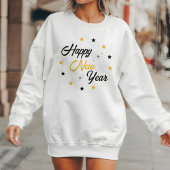 Sweatshirt Black White & Gold Bonne année