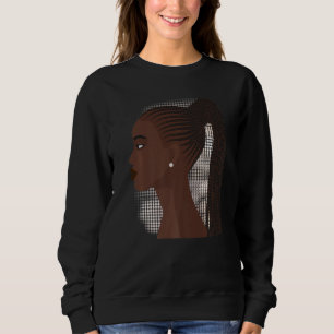 Sweatshirt Black Women Melanin Girl Journée internationale de