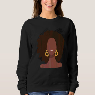 Sweatshirt Black Women Melanin Girl Journée internationale de