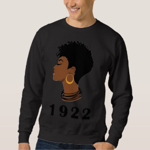 Sweatshirt Black Women Messy Bun Sgrho Sigma 1922 Poodle Rho